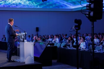 Minister Darragh O'Brien addressing Offshore Wind Conference 2026
